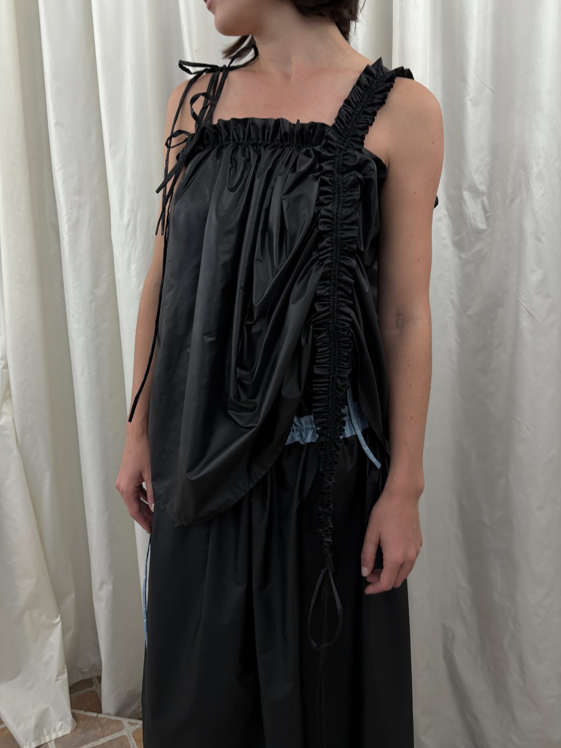 šusťákový audre TOP black - Obrázek 3