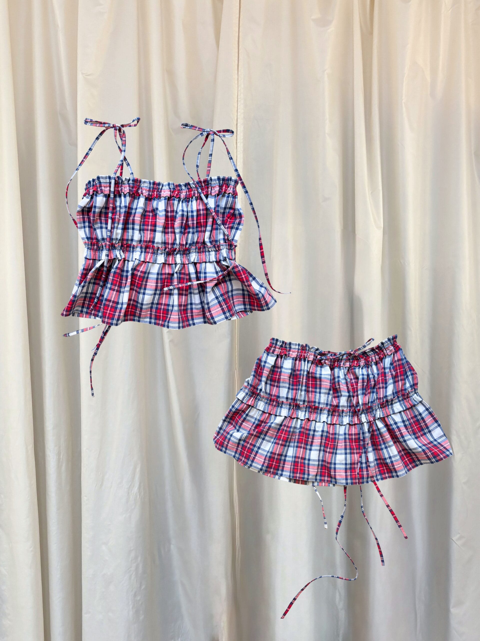 /UPCYCLED/ bavlněný top/sukně SYLVIA 2in1