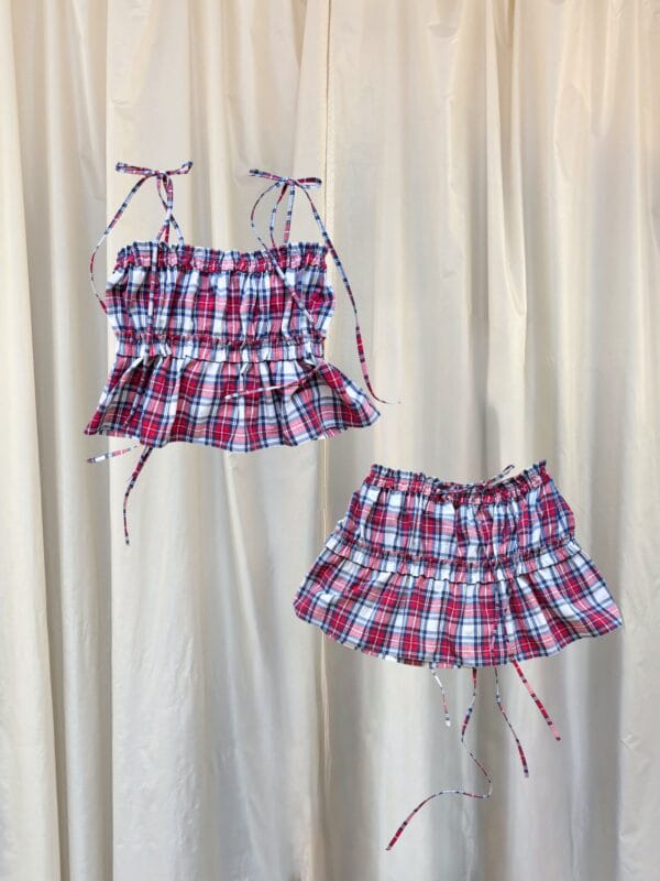 bavlněný top/sukně SYLVIA 2in1 /UPCYCLED/