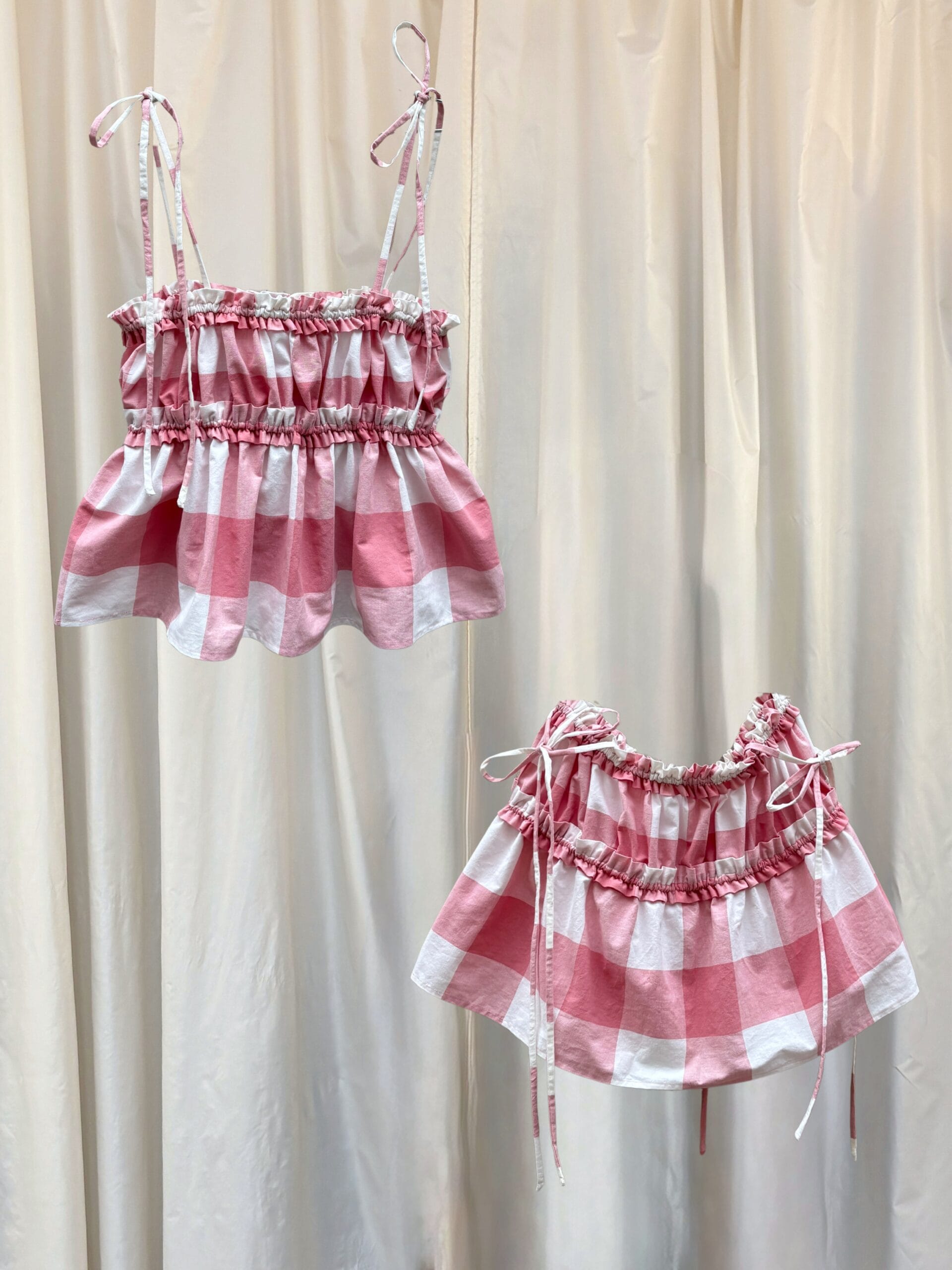 /UPCYCLED/ bavlněný top/sukně SYLVIA 2in1